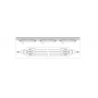 Lampa LED liniara Ledvance COMPACT GEN 1 , 55W, 220-240V, 6700 lm,lumina neutra (4000K), IP66, 159x8.6x6.8cm, policarbonat, Gri