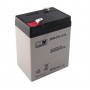 Acumulator AGM 5Ah 6V seria MW Power, MWS5-6, terminal de conexiune F1, dimensiuni: 107x47x70 mm, greutate 0,80 kg
