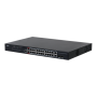 Dahua managed switch 26 porturi, 24 porturi POE, Interfata:24 x 10/100/1000 Mbps, 2 x 2 gigabit uplink combo ports, Buget POE: 3