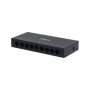 Switch Dahua 9 porturi, unmanaged, Interfata: Port 1-8: 8 × RJ-45 10/100 Mbps, Port 9: 1 × RJ-45 10 M/100 M/1000 Mbps (uplink), 