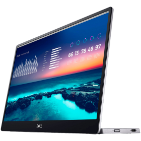Monitor LED Dell Portable P1424H, 14", FHD (1920x1080), 16:9 60Hz, IPS AG, ComfortView, Anti-glare, 300 cd/m2, 1000:1, 178/178, 