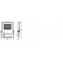 Proiector LED RGB inteligent Ledvance Smart+ WiFi, 50W, 3000 lm, lumina alba si color (3000K), dimabila, IP65, 237x204x36mm, Neg
