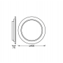 Plafoniera LED inteligenta Ledvance Smart+ WiFi ORBIS WOOD, 24W, 2950 lm, lumina alba (2700-6500K), dimabila, IP20, Ø400x75mm, L