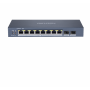 Switch Hikvision DS-3E1510P-SI, 8-port, PoE