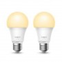 TP-Link Tapo L510E Smart bulb White 2 PACK, Yellow Wi-Fi, Dimmable, E27, Wi-Fi Protocol IEEE 802.11b/g/n, Wi-Fi Frequency 2.4 GH