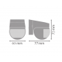 Senzor de lumina si miscare aplicabil pe perete Ledvance SENSOR WALL 110°, 230V, IP44, 60x72x77mm, reglabil 2s - 15min, Alb