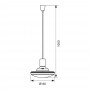 Pendul LED Vivalux REMI, 1xE27, 14W, 1150 lm, lumina calda (3000K), 100°, IP20, Ø160x1000mm, 25000h, Alb