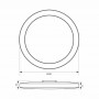 Plafoniera LED pentru baie cu inel interschimbabil Vivalux SIRI, 24W, 1900 lm, lumina neutra (4000K), 120°, IP44, Ø320x55mm, 150