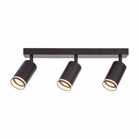 Spot triplu reglabil Vivalux KING, 3xGU10, max 3x35W, IP20, 360x55x165mm, Negru, becuri neincluse