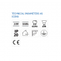 Spot triplu reglabil Vivalux KING, 3xGU10, max 3x35W, IP20, 360x55x165mm, Negru, becuri neincluse