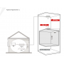 Adaptor Bridge pentru lifturi Hikvision DS-3WF01C-2N, distanta transmisie wireless: 500m, Standard IEEE 802.11b/g/n, antena inte