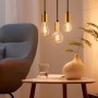 Bec LED inteligent vintage (decorativ) WiZ Connected Filament Gold A60 ,Wi-Fi, E27, 6.7W (50W), 640 lm, lumina alba (2000-5000K)