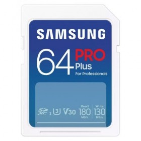 Card de Memorie SDXC Samsung, PRO Plus, 64GB, MB-SD256S/EU, Clasa U1, V10, pana la 120MB/S
