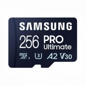 Card de Memorie MicroSDXC Samsung PRO Ultimate MB-MY256SB/WW 256GB, Class 10, UHS-I U3, V30, A2 + Adaptor USB