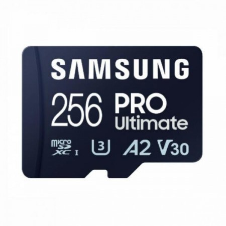 Card de Memorie MicroSDXC Samsung PRO Ultimate MB-MY256SB/WW 256GB, Class 10, UHS-I U3, V30, A2 + Adaptor USB