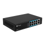 POE Switch Milesight 8 Porturi POE MS-S0208-EL, Porturi: 8 × 10/100 Mbps PoE ports (RJ45),2 × 1000 Mbps uplink ports, Alimentare