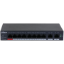 Dahua 10 Port Cloud managed POE switch CS4010-8ET-110, Interfata: Port 1-8: 8 × RJ-45 10/100 Mbps (PoE) Port 9-10: 2 × RJ-45 10/