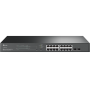 "JetStream™ 18-Port Gigabit Smart Switch with 16-Port PoE+ PORT: 16× Gigabit RJ45 Ports, 2× Gigabit SFP Slots SPEC: 802.3at/af, 