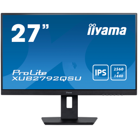 IIYAMA Monitor LED XUB2792QSC-B5 27’’ WQHD IPS panel with an ergonomic stand and USB-C Connectivity 2560 x 1440 @75Hz  16:9 350 