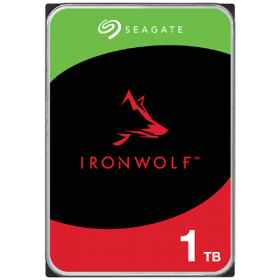 HDD NAS SEAGATE IronWolf 1TB CMR, 3.5'', 256MB, 5400RPM, SATA, RV Sensor, Rescue Data Recovery Services 3 ani, TBW: 180