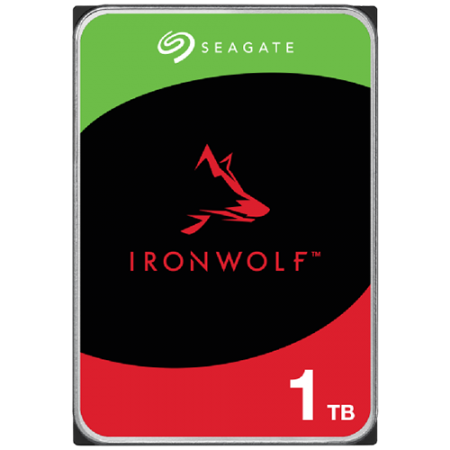 HDD NAS SEAGATE IronWolf 1TB CMR, 3.5'', 256MB, 5400RPM, SATA, RV Sensor, Rescue Data Recovery Services 3 ani, TBW: 180