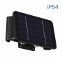 Aplica LED solara Vivalux DOMINO, 10W, 70lm , lumina neutra (4000K), IP54, 155x118x85mm, Negru