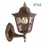 Aplica tip felinar Vivalux LYON UP, E27, max 1x60W, IP44, 195x135x280mm, Auriu, bec neinclus