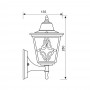 Aplica tip felinar Vivalux LYON UP, E27, max 1x60W, IP44, 195x135x280mm, Auriu, bec neinclus