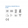 Aplica tip felinar Vivalux RIGA DOWN, E27, max 1x60W, IP44, 200x145x355mm, Negru, bec neinclus