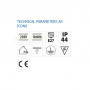 Pendul tip felinar Vivalux TOSCA, E27, max 1x60W, IP44, 163x163x1100mm, Negru, bec neinclus