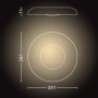 Plafoniera LED Philips Hue Still, Bluetooth, 27W (204W), 2400 lm, lumina alba (2200-6500K), IP20, 39.1cm, Negru, Intrerupator cu
