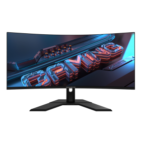 Gigabyte Monitor Gaming 34" GS34WQC, Non-glare, Rezolutie: 3440 x 1440 (WQHD), Luminozitate:300 cd/m2 (TYP), Contrast: 4000:1, u
