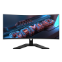 Gigabyte Monitor Gaming 34" GS34WQC, Non-glare, Rezolutie: 3440 x 1440 (WQHD), Luminozitate:300 cd/m2 (TYP), Contrast: 4000:1, u
