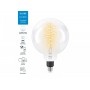 Bec LED inteligent vintage (decorativ) WiZ Connected Filament ClearG200, Wi-Fi, E27, 6.5W (40W), 470 lm, lumina alba (2700-6500K