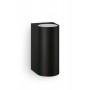 Aplica pentru exterior Philips NIGHTINGALE UP&DOWN, 2xGU10, max 2x35W, IP44, 160x96x80mm, Negru