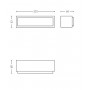 Aplica LED pentru exterior Philips STRATOSPHERE, 3.8W, 800 lm, lumina calda (2700K), IP44, 203x63x68mm, Antracit