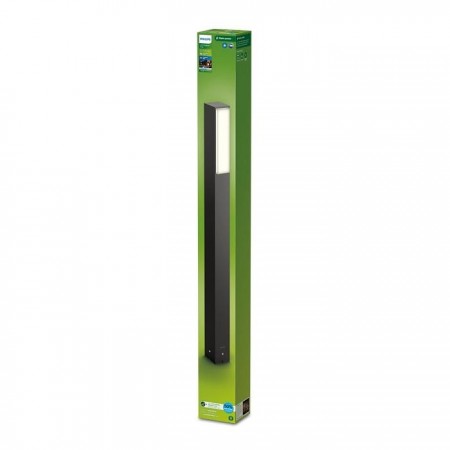 Stalp LED pentru exterior Philips STRATOSPHERE, 3.8W, 800 lm, lumina neutra (4000K), IP44, 770x60x76mm, Antracit