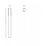 Stalp LED pentru exterior Philips STRATOSPHERE, 3.8W, 800 lm, lumina calda (2700K), IP44, 770x60x76mm, Antracit