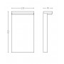Stalp LED pentru exterior Philips BUSTAN, 3.8W, 800 lm, lumina calda (2700K), IP44, 770x220x90mm, Antracit