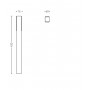 Stalp LED pentru exterior Philips STRATOSPHERE, 3.8W, 800 lm, lumina calda (2700K), IP44, 420x60x76mm, Antracit
