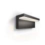 Aplica LED pentru exterior Philips BUSTAN, 3.8W, 800 lm, lumina calda (2700K), IP44, 92x220x78mm, Antracit