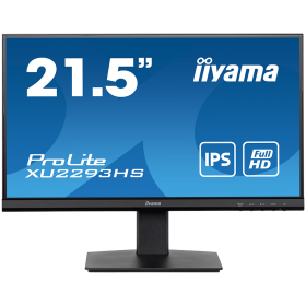 IIYAMA Monitor LED XU2293HS-B5 21.5" IPS 1920 x 1080 @75Hz 250 cd/m² 1000:1 3ms HDMI DP HDCP Tilt 3y