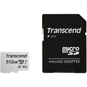 Transcend 512GB UHS-I U3, A1 microSD with Adapter, EAN: 760557847335