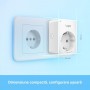 TP-Link MINI SMART WI-FI SOCKET TAPO P110(4-PACK), Protocol: IEEE 802.11b/g/n, Bluetooth 4.2 (doar pentru onboarding), 2.4 GHz, 