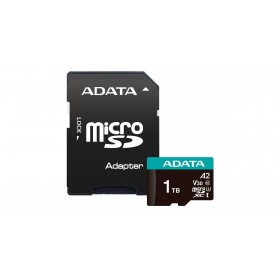 Card de Memorie  MICROSDXC Adata AUSDX1TUI3V30SA2-RA1, 1TB, Class 10, U3, V30, A2 + Adaptor SD
