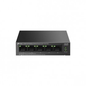 "5-Port 10/100 Mbps Desktop Switch with 4-Port PoE PORT: 4× 10/100 Mbps PoE Ports, 1× 10/100 Mbps Non-PoE Port SPEC: 802.3af, 41