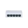 DAHUA 5 PORT UNMANAGED SWITCH PFS3005-5ET-L-V2, Interffata: 5 x 100Mbps, alimentare: 5 VDC 1 A, Switching Capacity: 1 Gbit, Pack