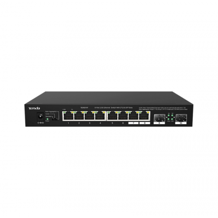 Tenda 8-Port 2.5G Ethernet Switch, Standarde retea:  IEEE 802.3, IEEE 802.3u, IEEE 802.3ab, IEEE 802.3x, IEEE 802.3bz，IEEE 802.3
