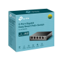 "5-Port Gigabit Easy Smart Switch with 4-Port PoE+ PORT: 4× Gigabit PoE+ Ports, 1× Gigabit Non-PoE Ports SPEC: 802.3af/at, 120 W