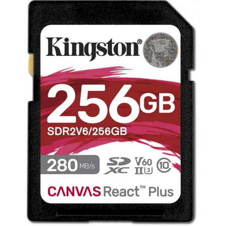 Card de Memorie SDXC Kingston Canvas React Plus Class 10 UHS-II 256GB
